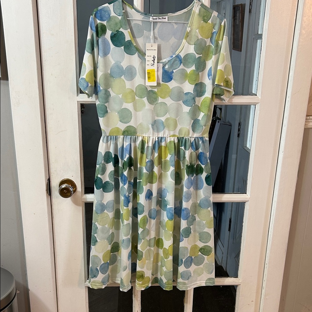 610.    NWT Colorful Polka Dot Kids Dress